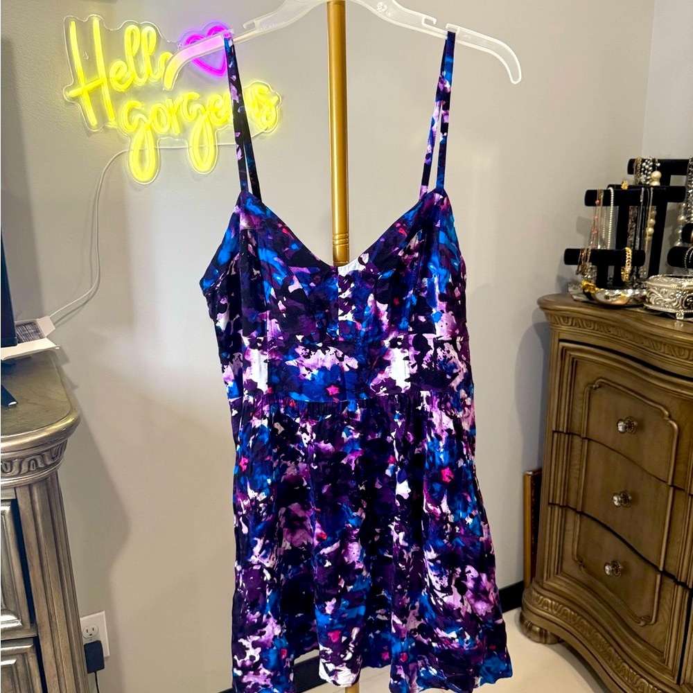 Express Fitted Camisole in Blue and Purple